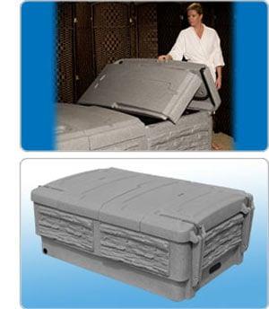 Tuff Spas exclusive hard cover is built for Colorado weather.