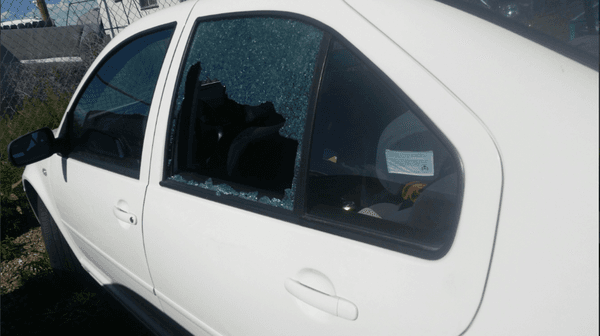 My windows which were shattered and destroyed while under the care of H & K/Karri's Towing