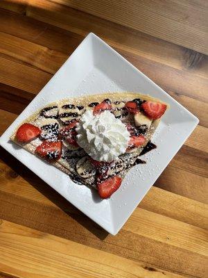 Nutella Crepe with strawberry add on