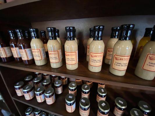 Check out the salad dressings and seasonings.