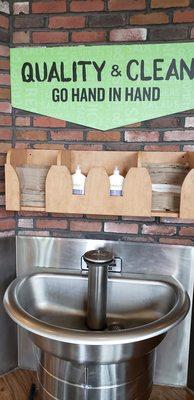 Hand washing station