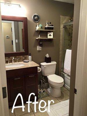 Bathroom after remodeling