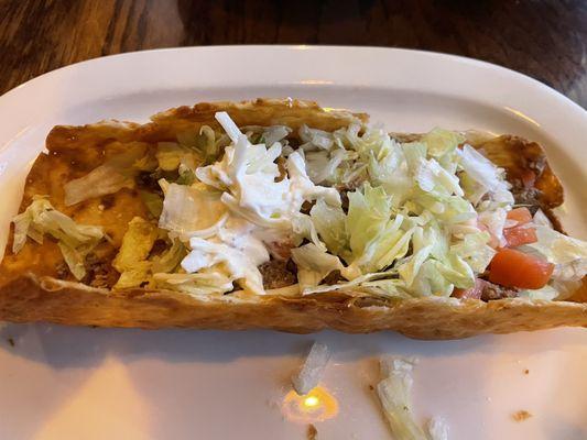 Taco Salad. I ate half of it before I remembered to take a photo.