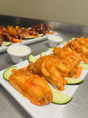 Mango Habanero & BBQ Wings