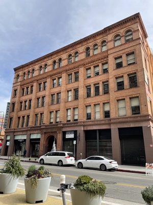 Building is across from Grand Central Market (food hall)