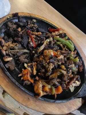 Fajitas. Quemadas.