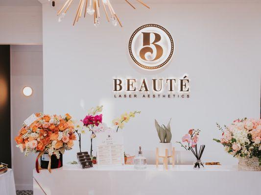 Beaute's reception area.