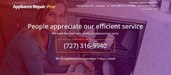 Clearwater Appliance Repair Pros-(727) 316-9940