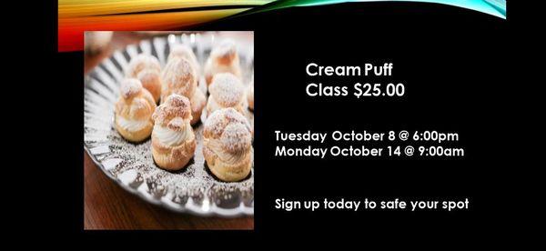 Cream Puffs class