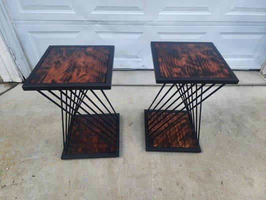 Custom made end tables