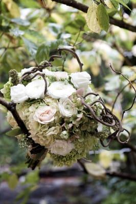 Bridal Bouquet wrapped in Branches