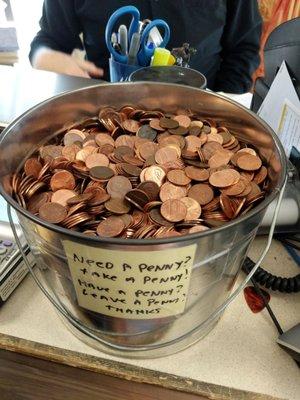 This is the second biggest penny jar I've ever seen.