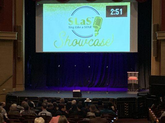 SLAS's showcase at The Strand in Marietta. A beautiful venue for singing!