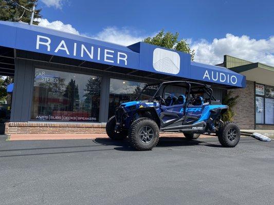 Polaris RZR in for some audio upgrades