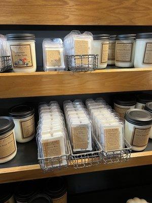 Soy candles in the general store