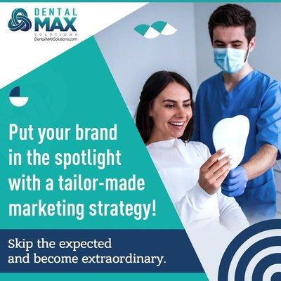 Elevate your dental practice with a marketing strategy tailored to your uniqueness. Ordinary won't cut it--be extraordinary.