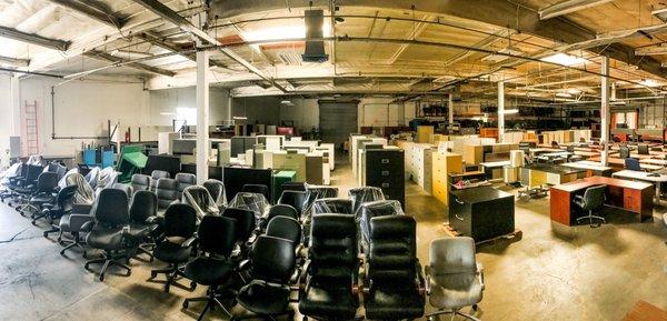 Great selection of office chairs and file cabinets to choose from. Come on in and walk our 10,000sqft warehouse.