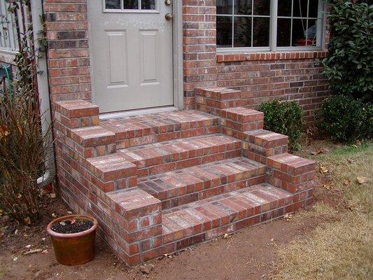 Brick stair