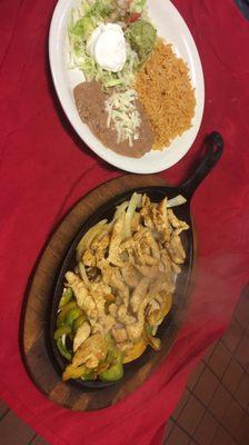 Our delicious chicken fajitas