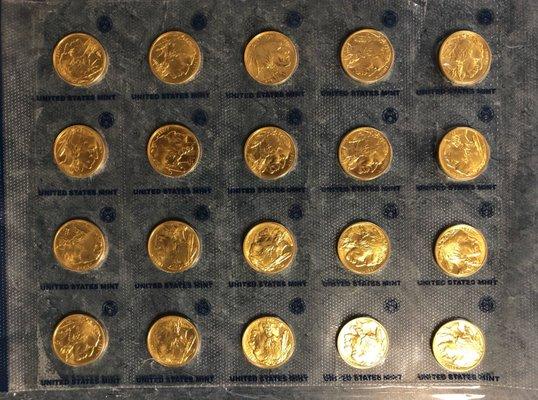 A Herd Gold Buffalo's - 1oz Gold coins #GOLD