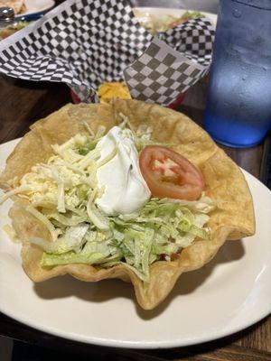 Beef taco salad... ick lol