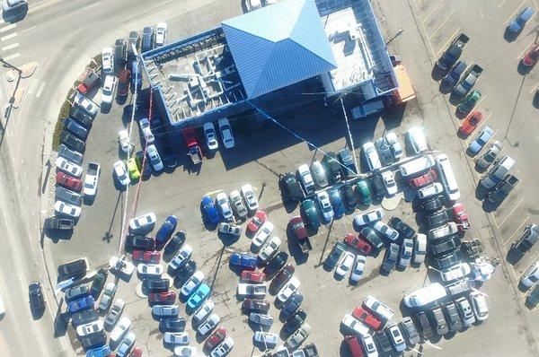 Aerial view of our dealership