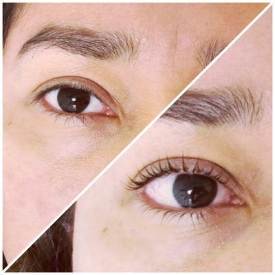 Lash lift Before/ After