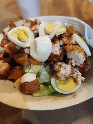 Chicken fried salad