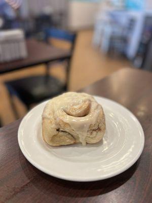 Cinnamon Roll - $6 and freshly baked