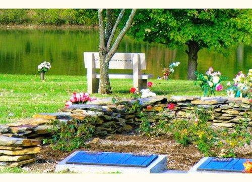 Gorgeous lake with fountain very peaceful at Pine Forest