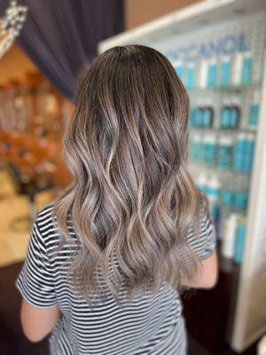 Mushroom brown balayage