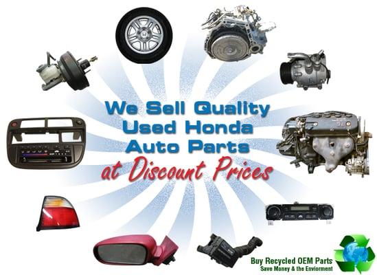 we sell honda and acura auto parts