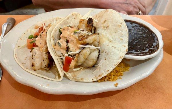 Grilled shrimp tacos