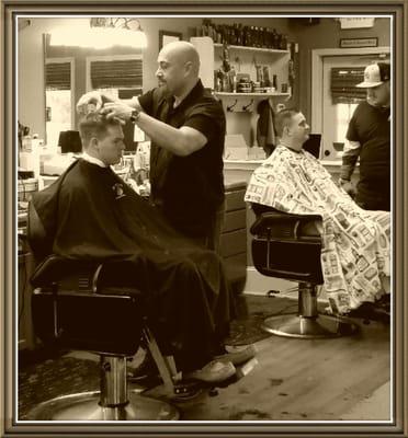 Old fashioned service and style. Kennesaw Barber Shop.