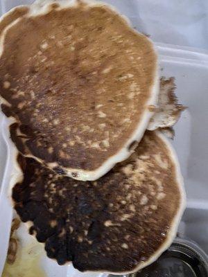 Burned pancakes