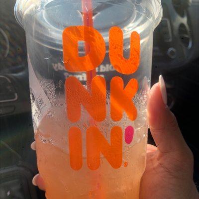 Peach Passion Fruit Lemonade Dunkin' Refreshers