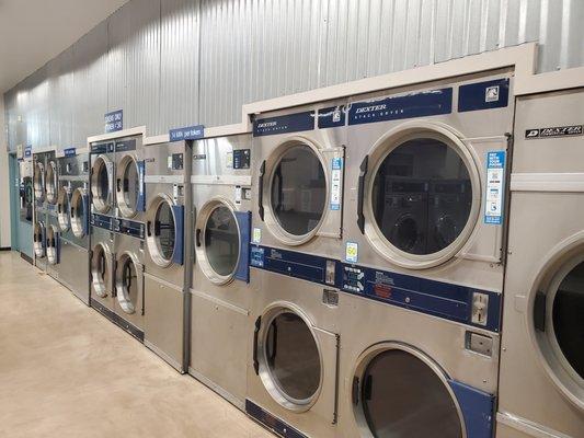 Many dryers to choose from.