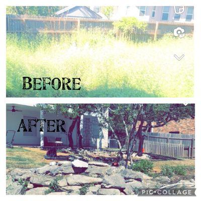 We remove weeds doesn't matter how tall or how long the property is - just call me @ 210-275-0977