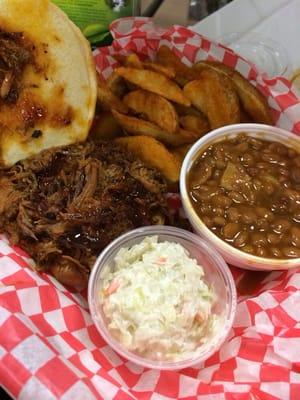 Pulled pork from Bubba's inside the gas station. It's very good!