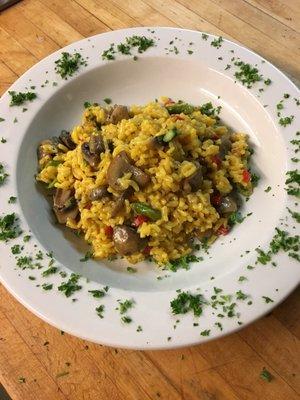 Risotto with fresh vegetables