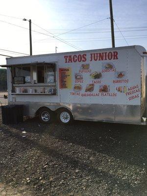 The alleged menu. No prices, no descriptions. Even though I speak Spanish I felt like I was being steered towards ordering tacos