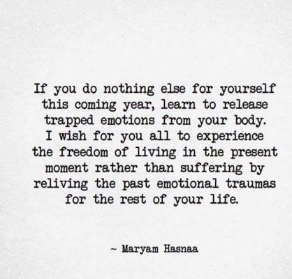 Release trapped emotions can be one the best things you do for yourself. The technique is simple but powerful.