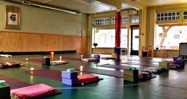 Please bring your mat if you have one. Any yoga essentials such as mat, blocks, blankets and straps are also available for you.