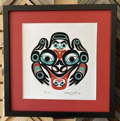 Inuit Art from Alaska; matted and framed by Frameworks