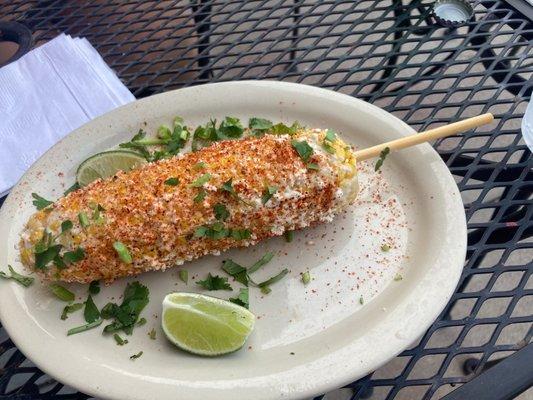 Mexican Street Corn - ketchup mayo, queso cheese butter, lime & chili powder