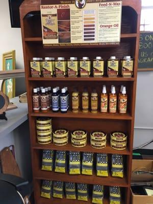 We carry Howard's Products to help you restore your furniture as well!