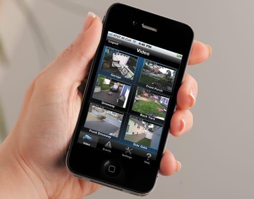 Monitor your home from a smart phone.