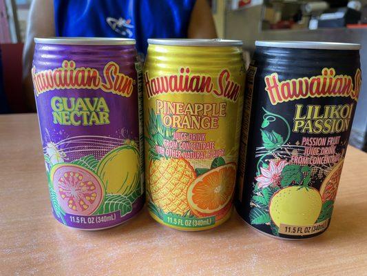 Hawaiian Sun juice ($1.30 USD each)