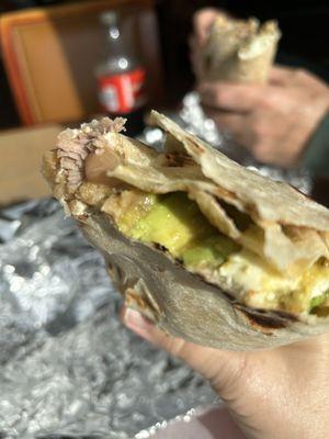 Chile verde super burrito