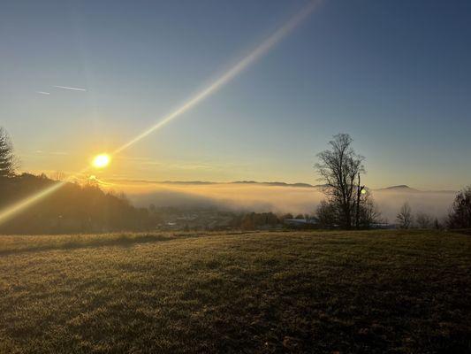 Sunrise from Animal Hospital of Wilkes